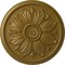 Ekena Millwork Kaya Ceiling Medallion (Fits Canopies up to 5 1/4"), Hand-Painted Gold, 23 5/8"OD x 1 1/2"P CM23KAGLS - alternate 1